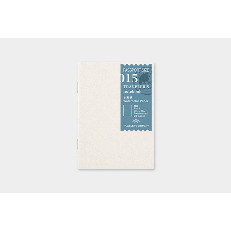 TRAVELER’s Passport Size Refill – Watercolor Paper – 015