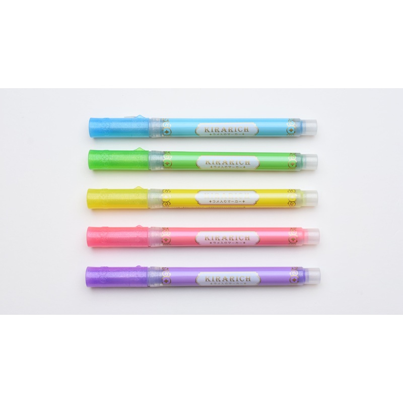 Zebra Glitter Highlighter, Kirarich, Pack of 5