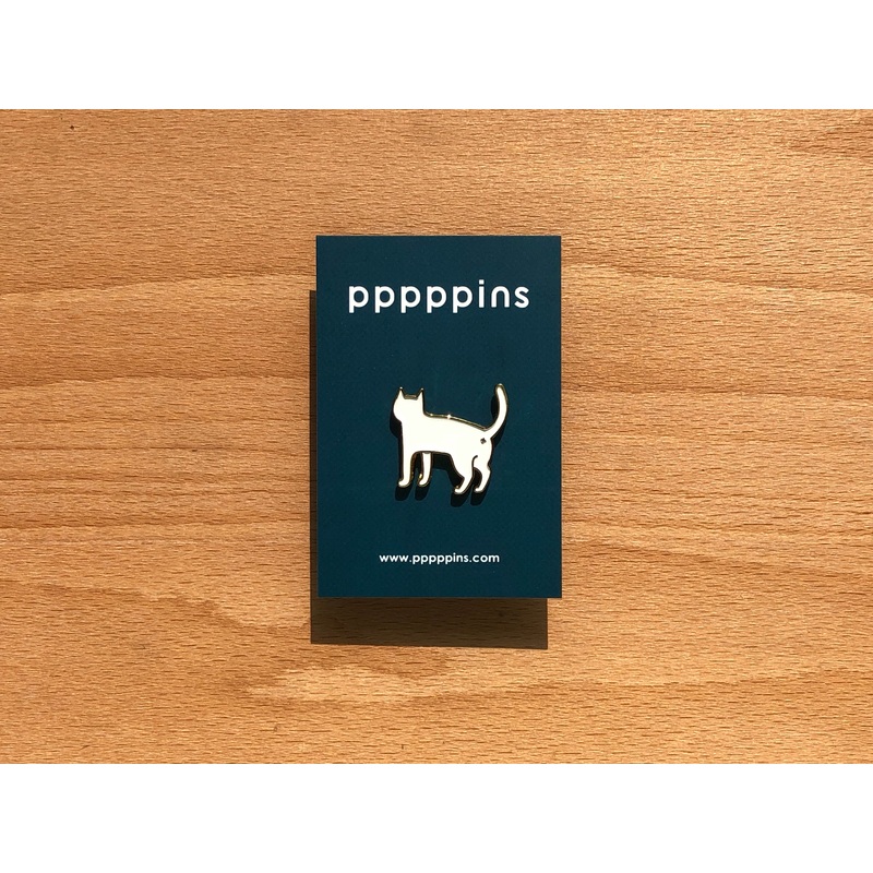 Little White Cat Pin