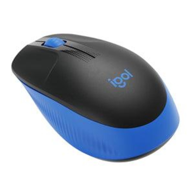 Logitech M190 Full Size Wireless Mouse – Blue