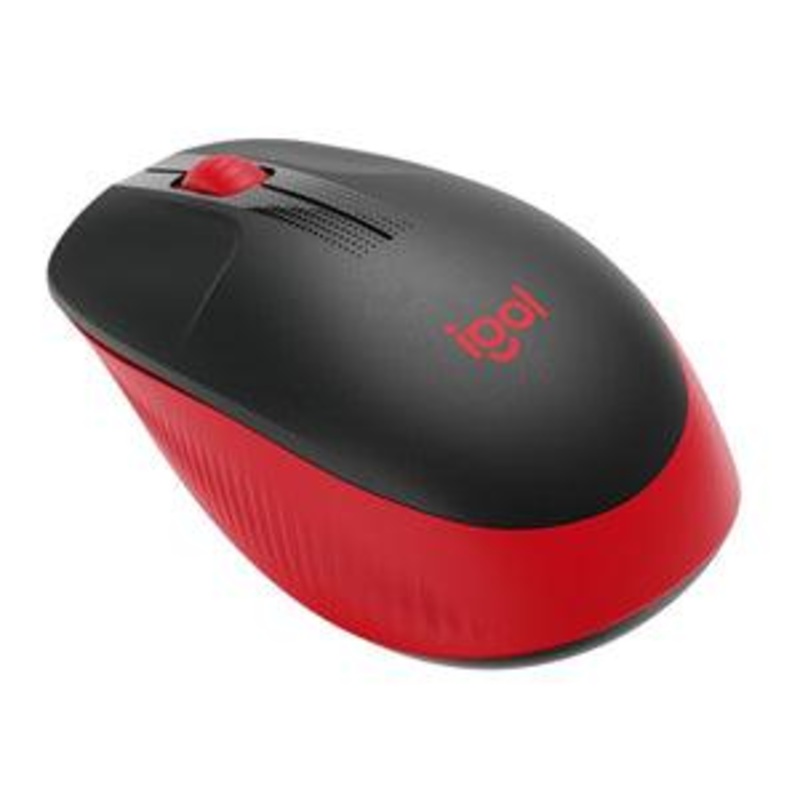 Logitech M190 Full Size Wireless Mouse – Red