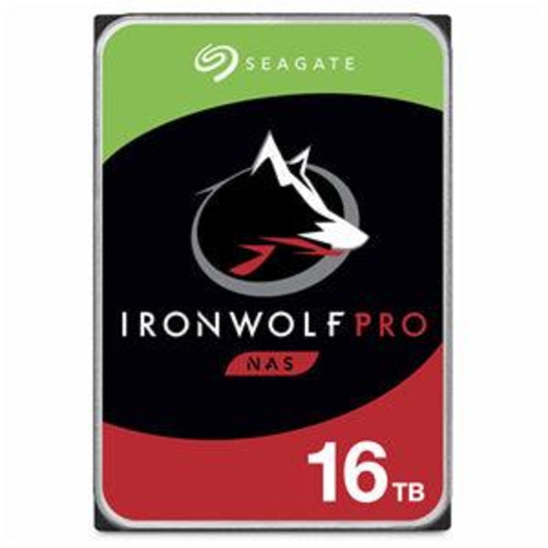 Seagate IronWolf Pro 16TB SATA 3.5″ 7200RPM 256MB NAS HDD 5Yr Wty