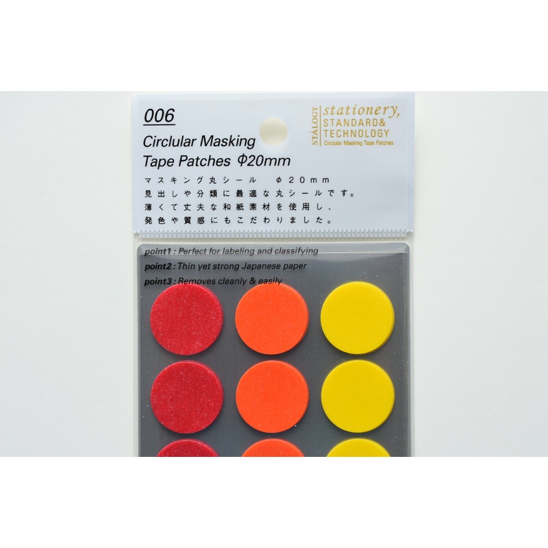 Stalogy Circular Masking Tape Patches 20mm – Shuffle Fine