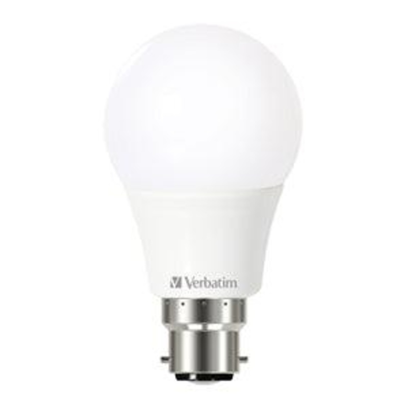 Verbatim LED Classic A B22 8.5W 820lm 3000K Warm White Bayonet.