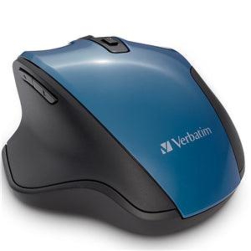 Verbatim Silent Ergonomic Wireless Blue LED Mouse – Teal