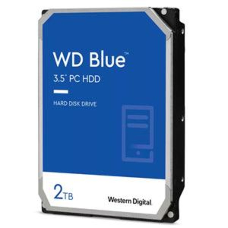 WD Blue 2TB SATA 3.5″ 7200RPM 256MB HDD 2Yr Wty