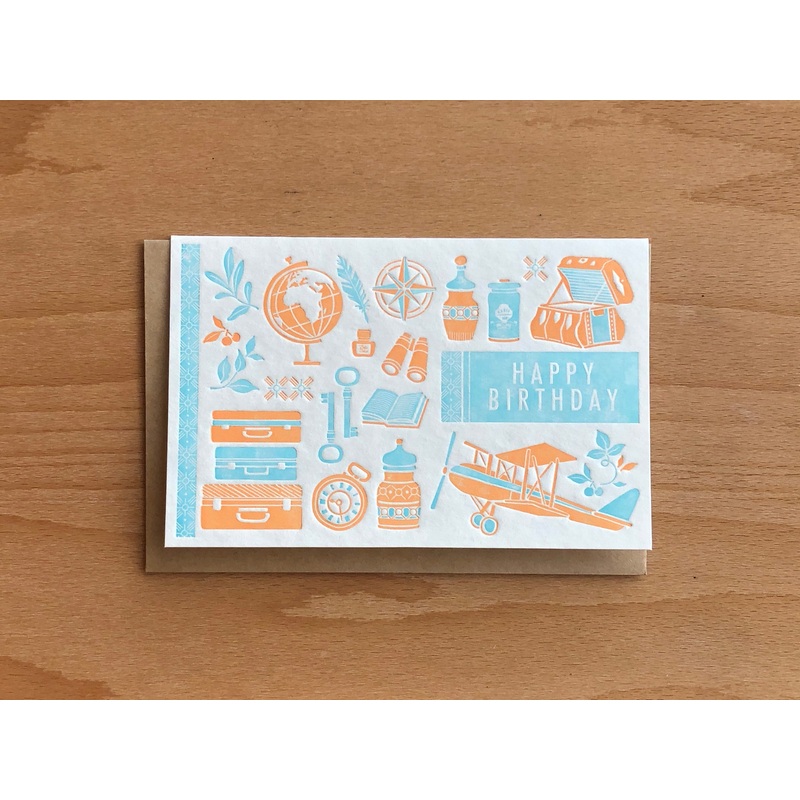 Letterpress Card – Happy Birthday