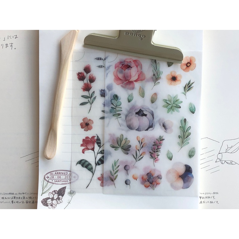 MU Print-On Stickers – Blushing Peonies and Lilies – #11