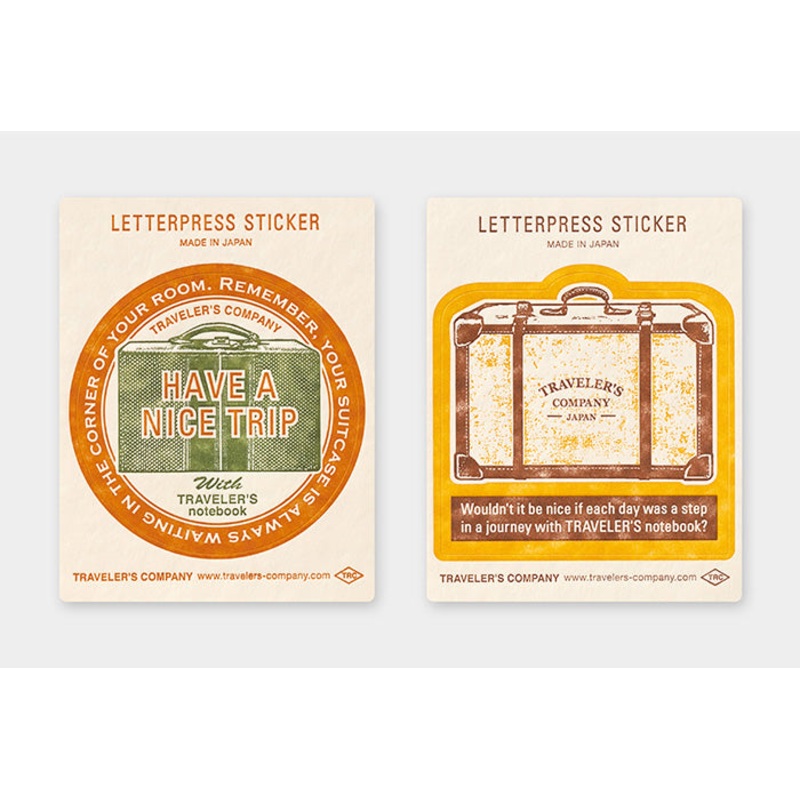 TRAVELER’s Letterpress Sticker – Travel Tools