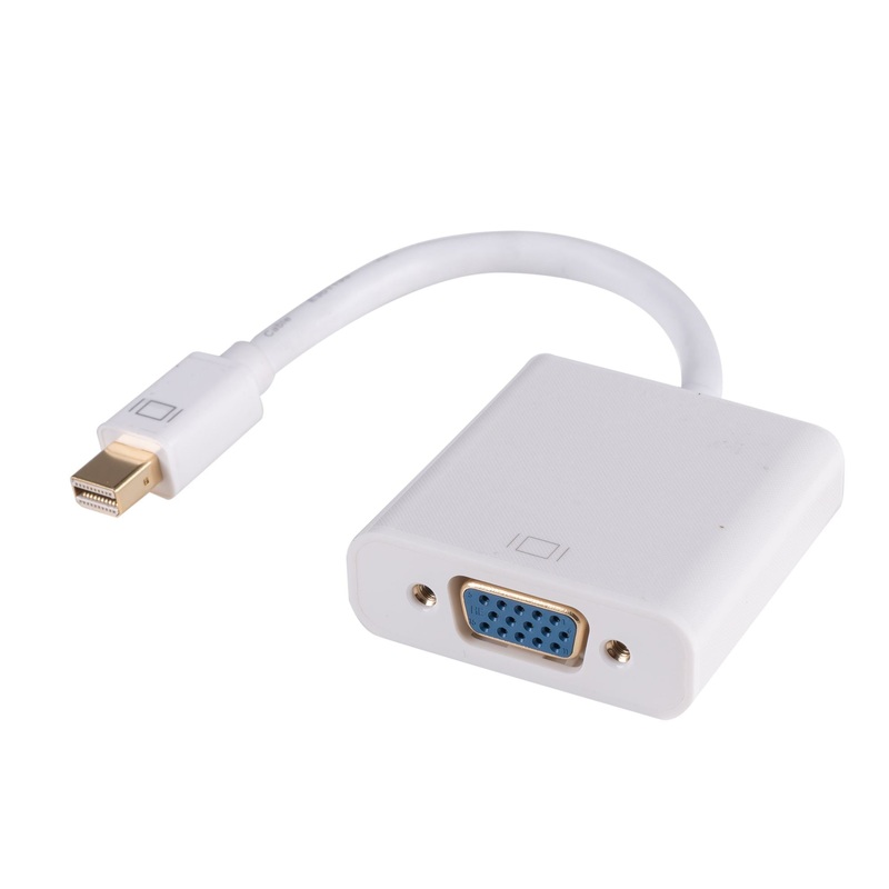 DYNAMIX 0.2m Mini DisplayPort to VGA Female Cable Convertor. Max Res: 1080p@60Hz (1920×1080)