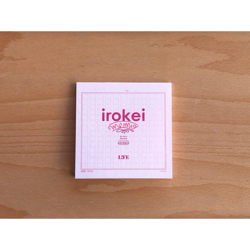 LIFE Irokei Memo Pad – Pink