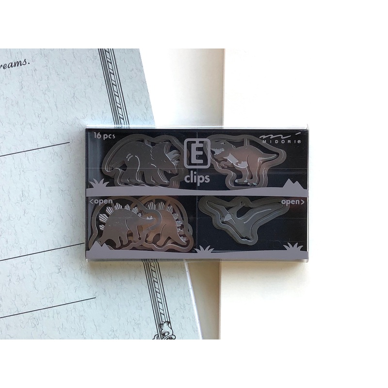 Midori Etching Clip E Clips – Dinosaur