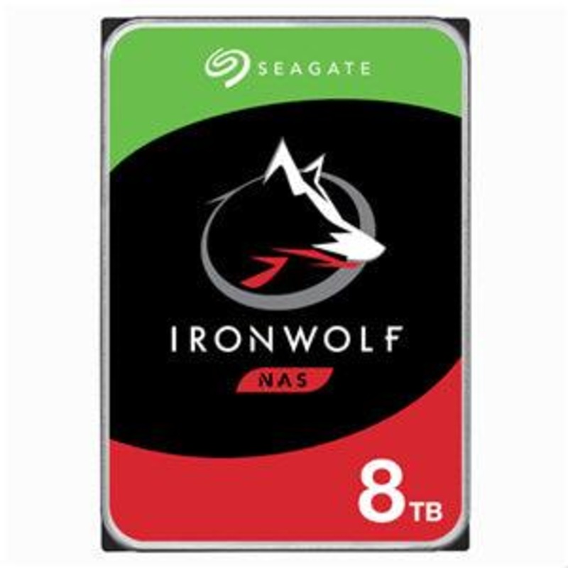 Seagate IronWolf 8TB SATA 3.5″ 256MB 7200RPM NAS HDD 3yr Wty