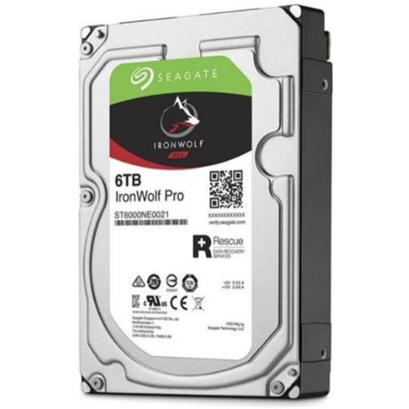 Seagate IronWolf Pro SATA 3.5″ 7200RPM 256MB 6TB NAS HDD 5Yr Wty