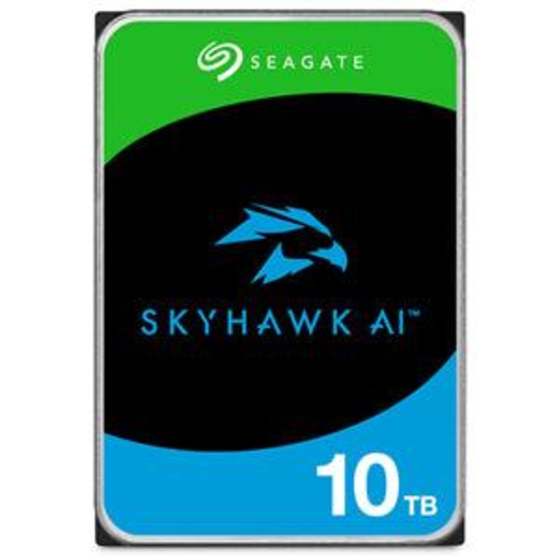 Seagate SkyHawk AI 10TB SATA 3.5″ 256MB Surveillance HDD 5yr wty