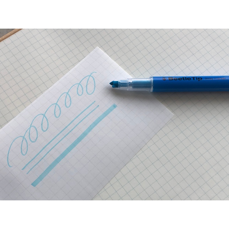 Kokuyo Beetle Tip 3way Highlighter Pen – Blue