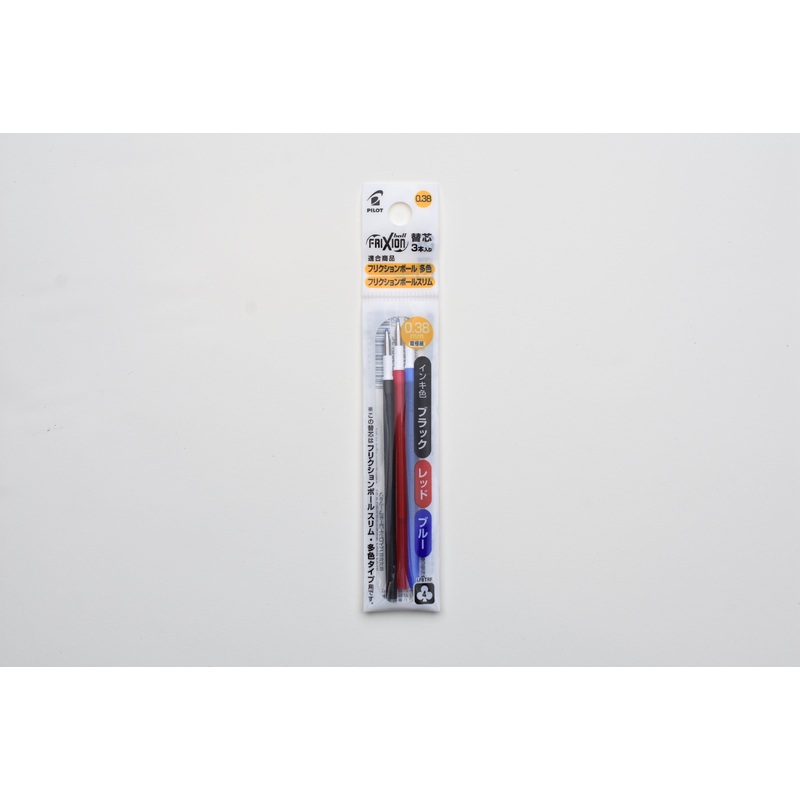 Pilot FriXion Ball Refill – 0.38 – Blue/Black/Red Mix Pack
