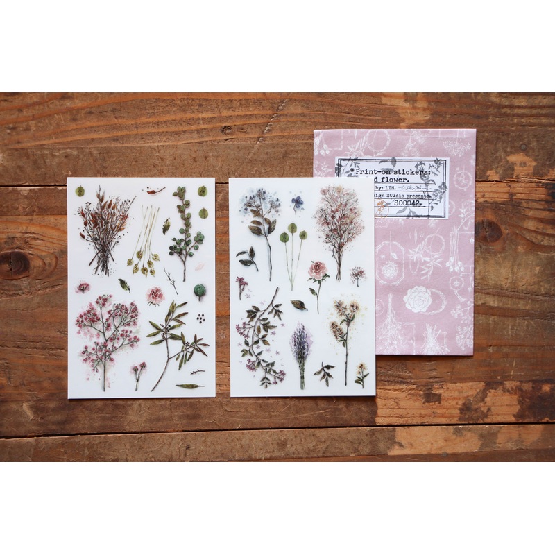 LCN Print-On Stickers – Dried Flower
