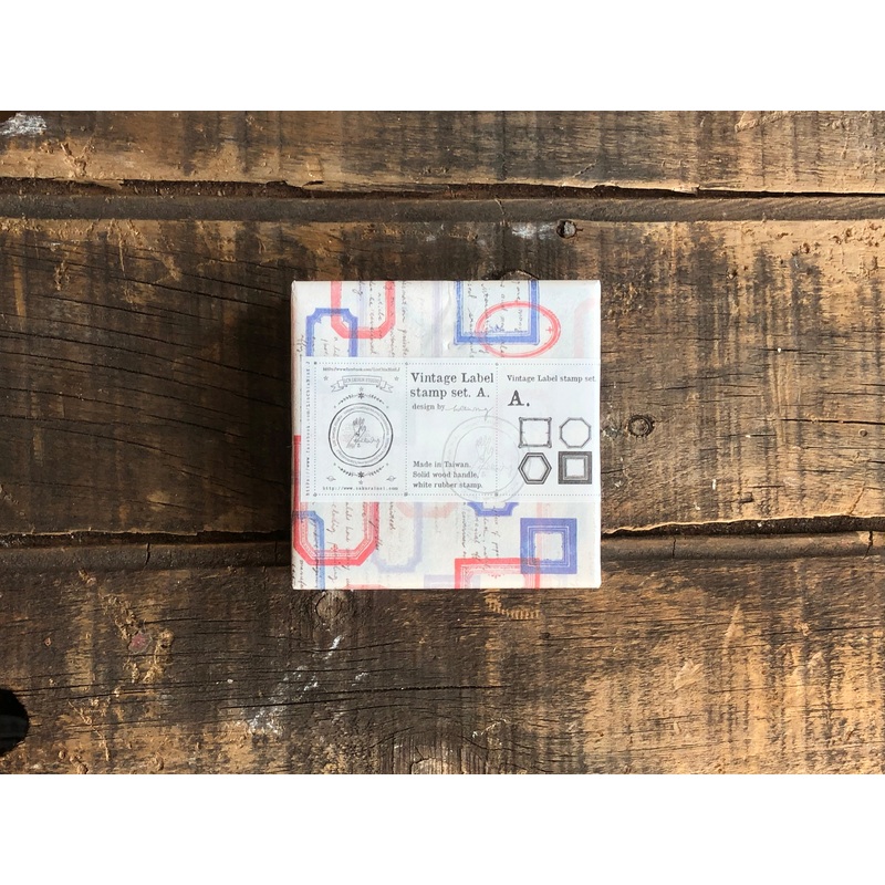 LCN Vintage Label Stamp Set A
