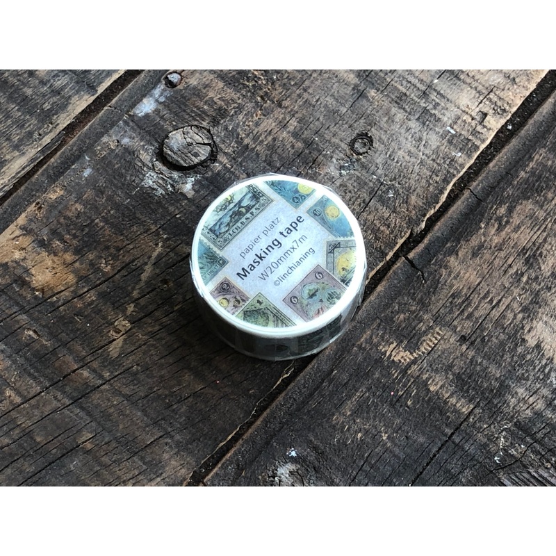 LCN X papier platz Antique Postage Masking Tape
