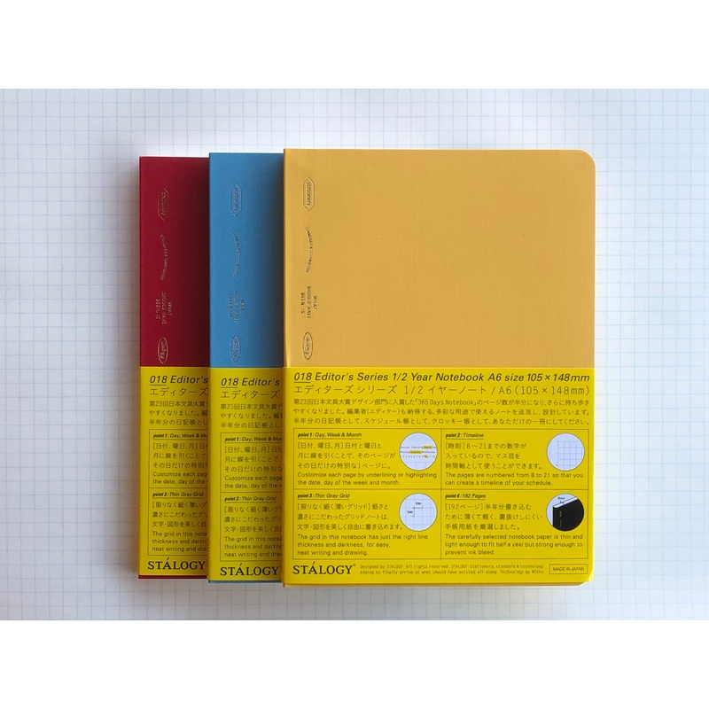 Stalogy Editor’s Series 365Days Notebook – A6 – 1/2 – Colors