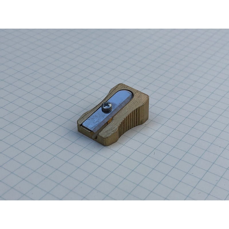 Dux Brass Pencil Sharpener – Wedge Single