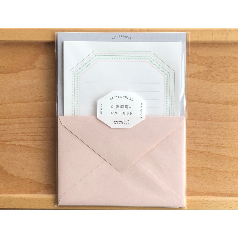 Letterpress Letter Set – Pink Frame