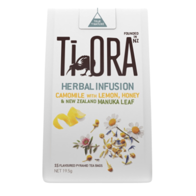 Ti Ora Camomile With Lemon Honey & Manuka Super Premium Tea 15pk