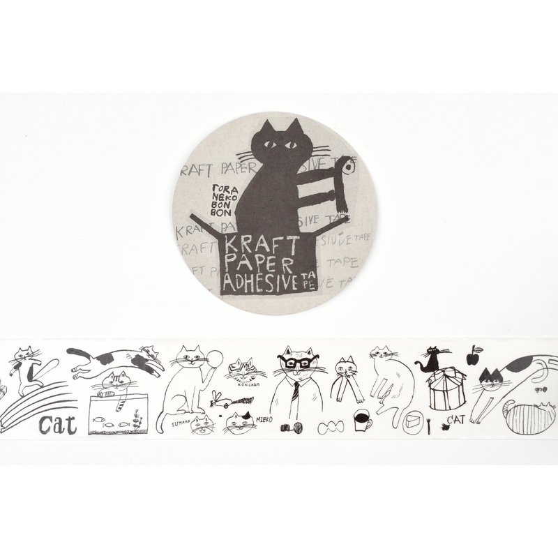 Classiky – Toraneko Bonbon Kraft Paper Adhesive Tape – Cat