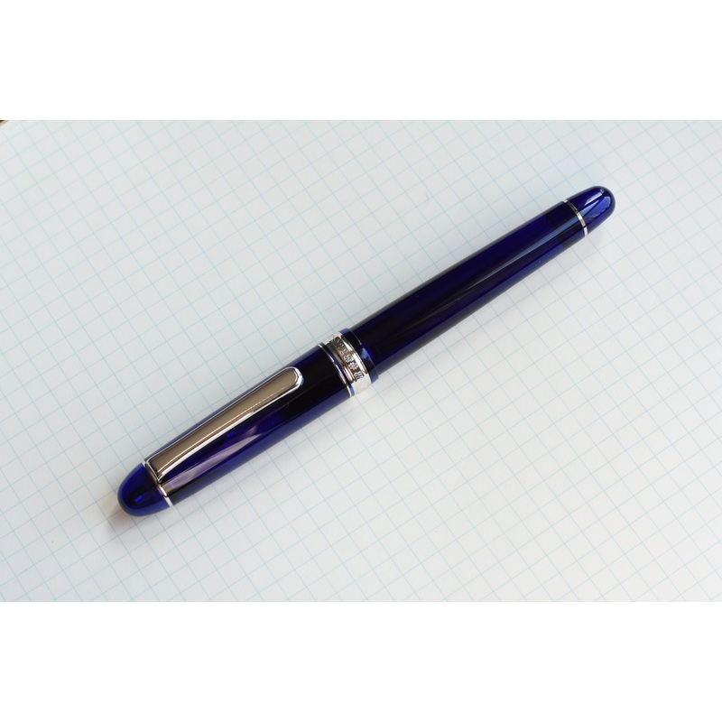 Platinum Century 3776 – Chartres Blue – Rhodium Trim