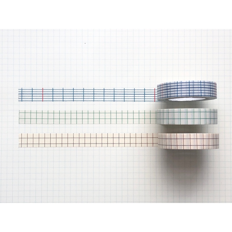 Classiky – Grid Masking Tape – 12mm – Set of 3