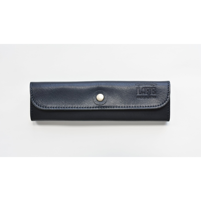 Life Leather Folding Pen Sleeve Pouch – Black
