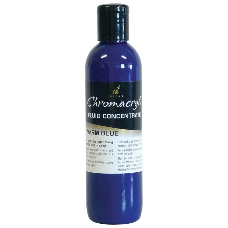 Chromacryl Fluid Concentrate Warm Blue 250ml