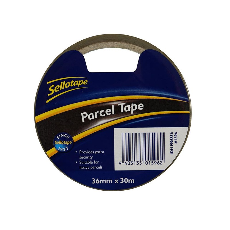 Sellotape 1596 Pack Tape Brown 36mmx30m, pack of 4.