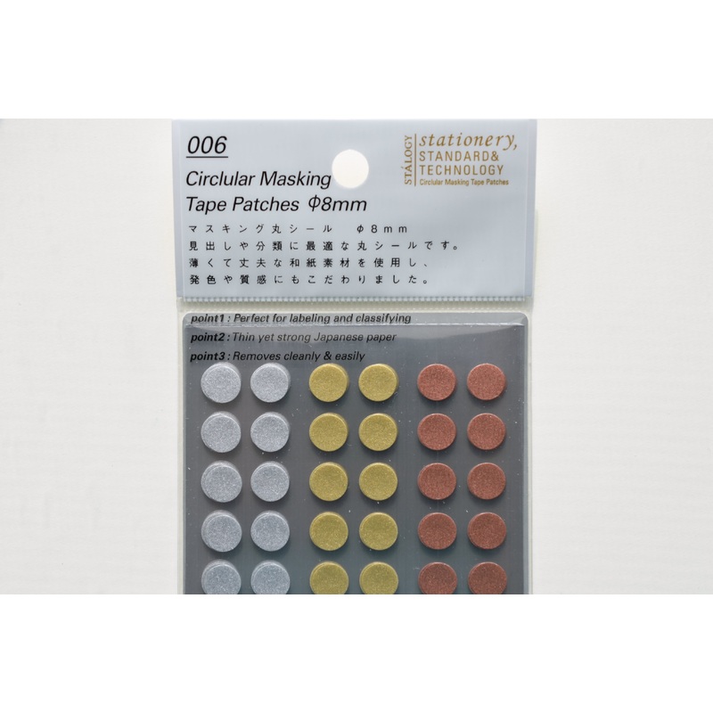 Stalogy Circular Masking Tape Patches 8mm – Shuffle Prize