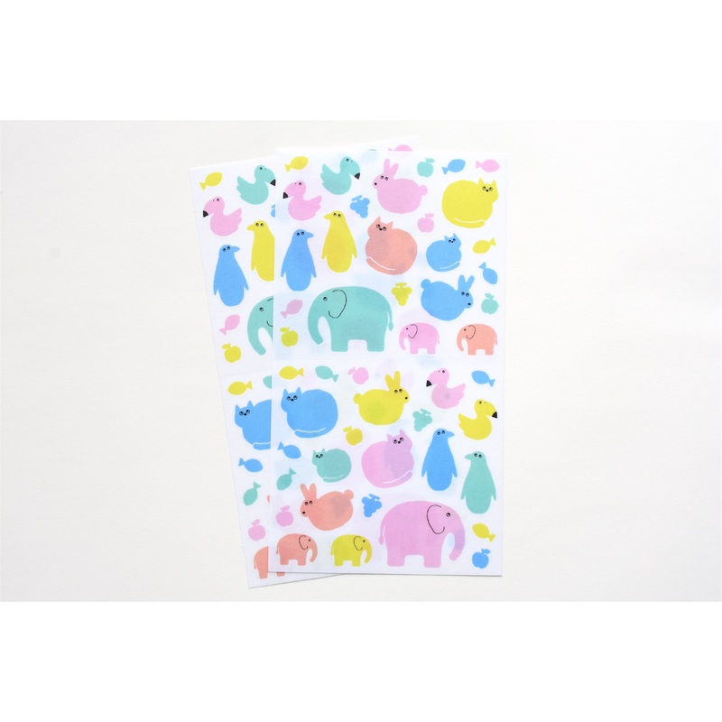 Midori Planner Sticker – Semi-Transparent Animal