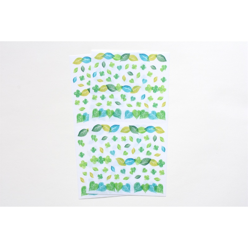 Midori Planner Sticker – Semi-Transparent Leaf
