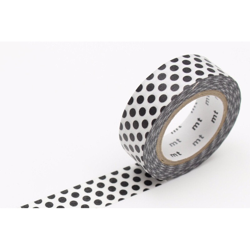 mt Washi Tape – Dot Black
