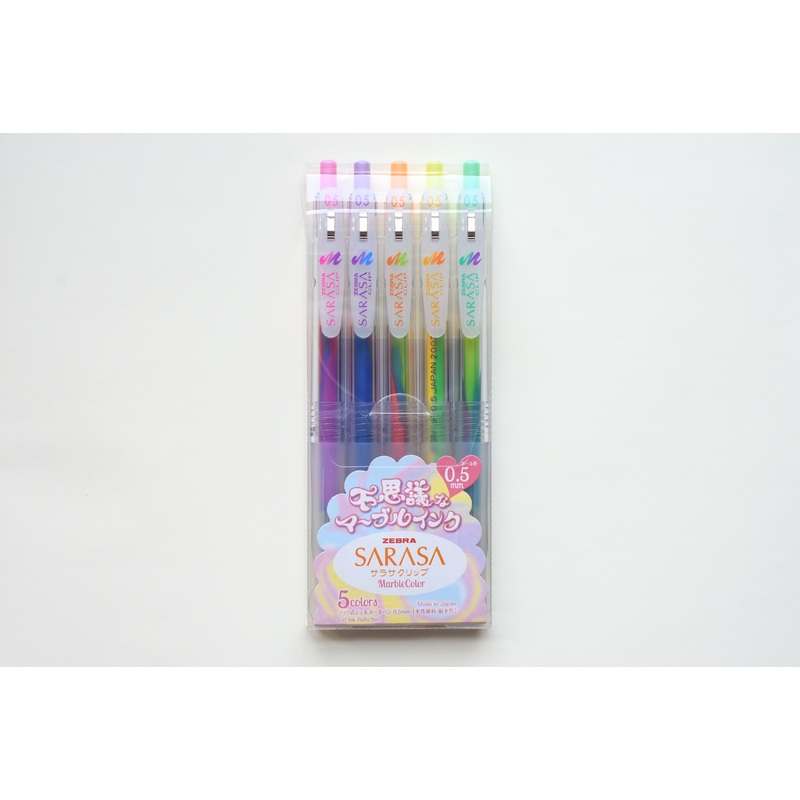 SARASA Clip Marble Color – 0.5mm – Set of 5