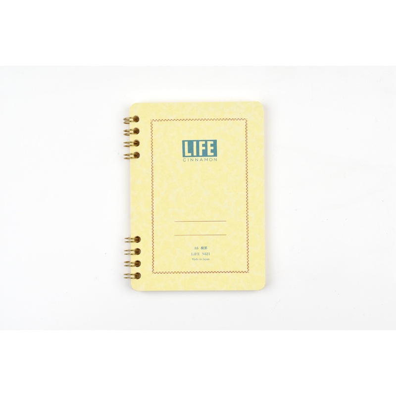 Life Cinnamon Ring-Bound Notebook – A6 – Ruled