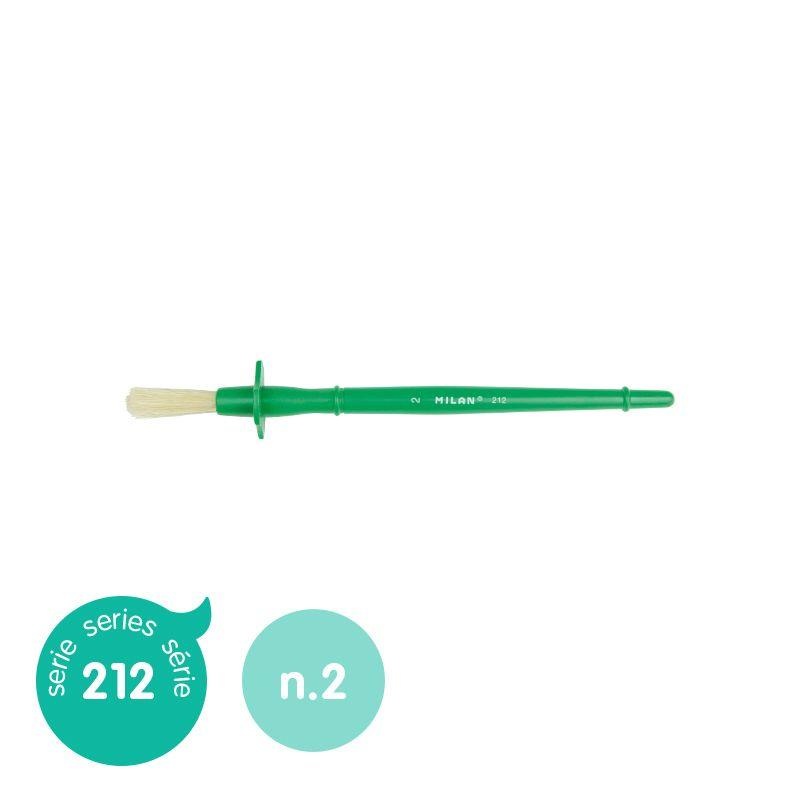 Milan Bristle Glue Brush 212 Series Size 2