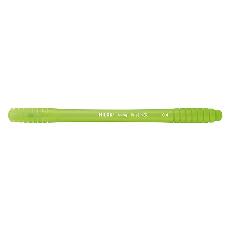 Milan Sway Fine Liner Fibre Tip Marker 0.4mm Tip Light Green