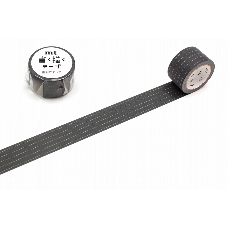 mt Write and Draw Washi Tape – Dotted Line Black