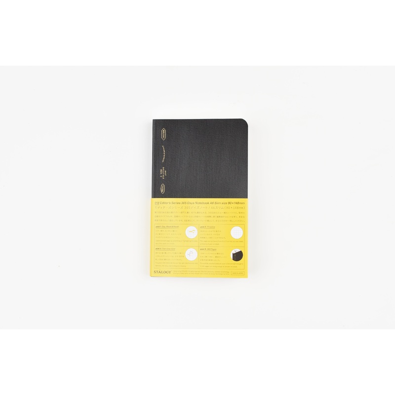 Stalogy Editor’s Series 365Days Notebook – A6 Slim – Black
