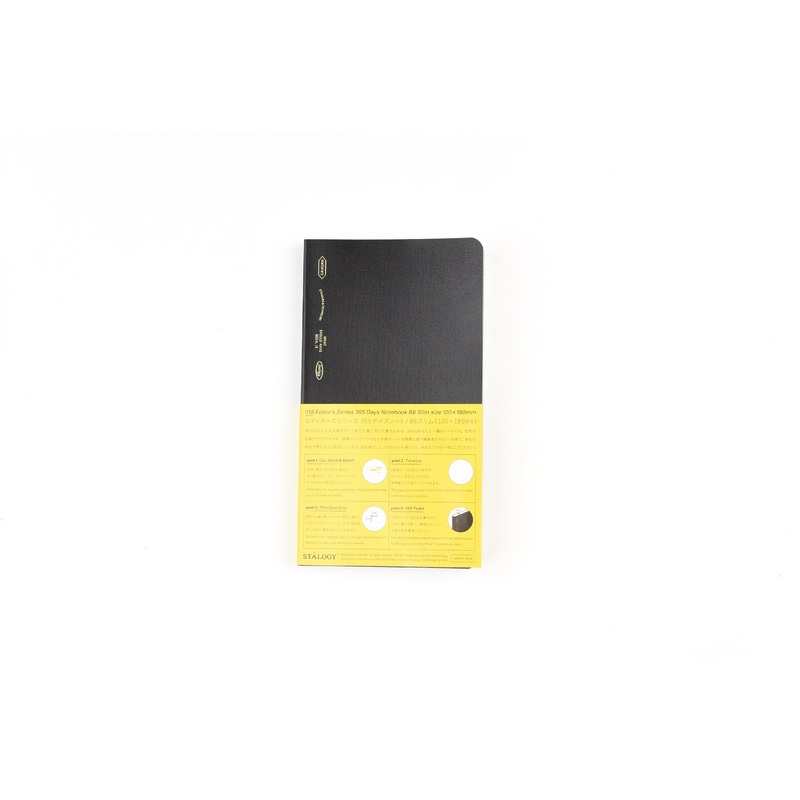 Stalogy Editor’s Series 365Days Notebook – B6 Slim – Black