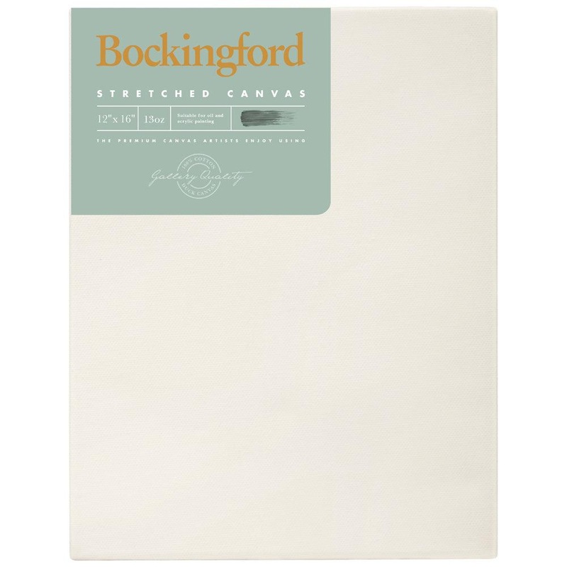 Bockingford Canvas 1.5 Inch ’12×16” 13 Ounce Triple Gesso Primed