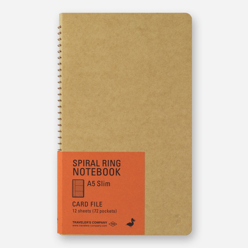 TRAVELER’s Company – Spiral Ring Notebook – Card File – A5 Slim