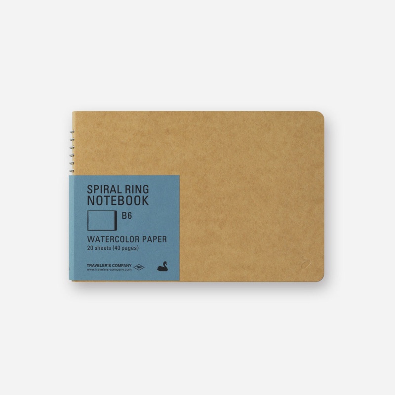 TRAVELER’s Company – Spiral Ring Notebook – Watercolor Paper – B6