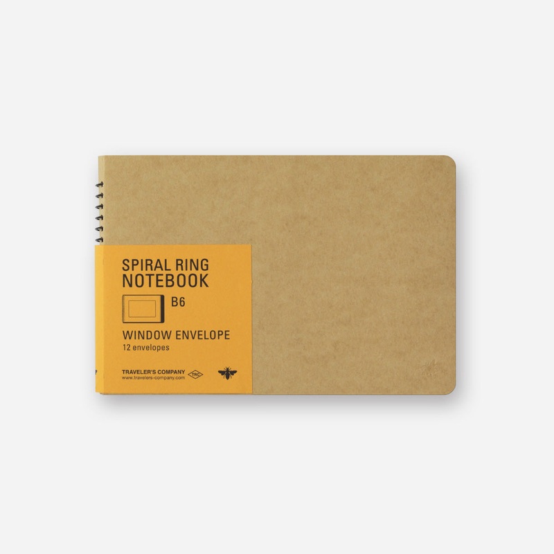 TRAVELER’s Company – Spiral Ring Notebook – Window Envelope – B6