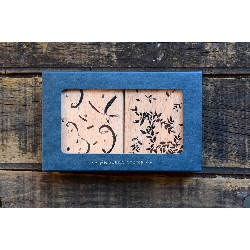 Deer Forest Endless Stamp Set – Leaf and Ribbon